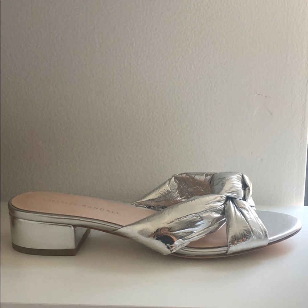 Loeffler Randall Silver Elsie Sandals